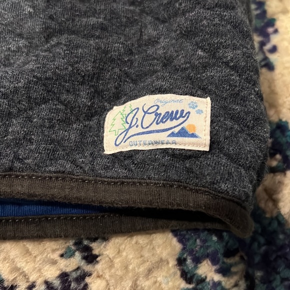J-Crew reversible warm cushy cozy 3/4 zip sweatshirt. Size xs. - Picture 2 of 6